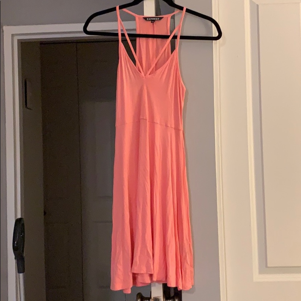 Pink summer mini dress